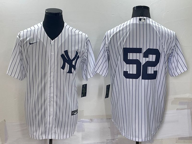 Men New York Yankees 52 No Name White Game 2022 Nike MLB Jersey